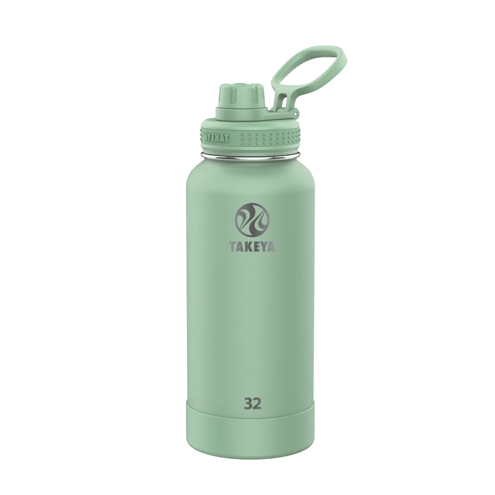 Takeya Actives Water Bottle Spout Lid 32 oz Cucumber