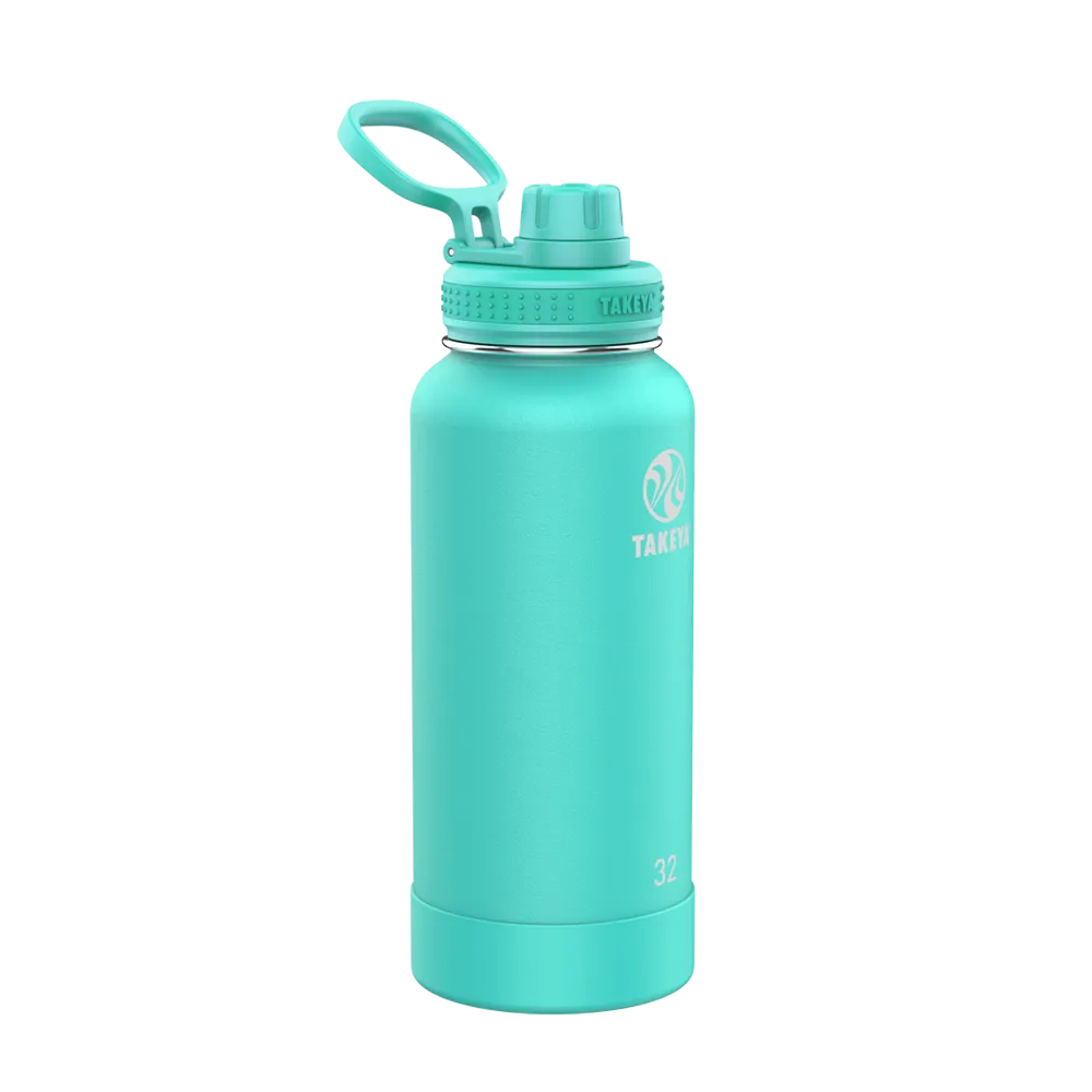 Takeya Actives Water Bottle Spout Lid 32 oz Teal
