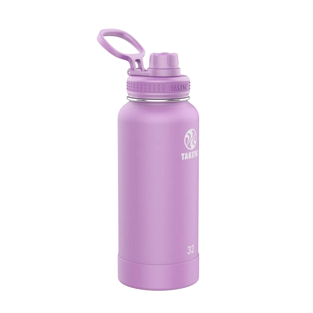 Takeya Actives Water Bottle Spout Lid 32 oz Lilac