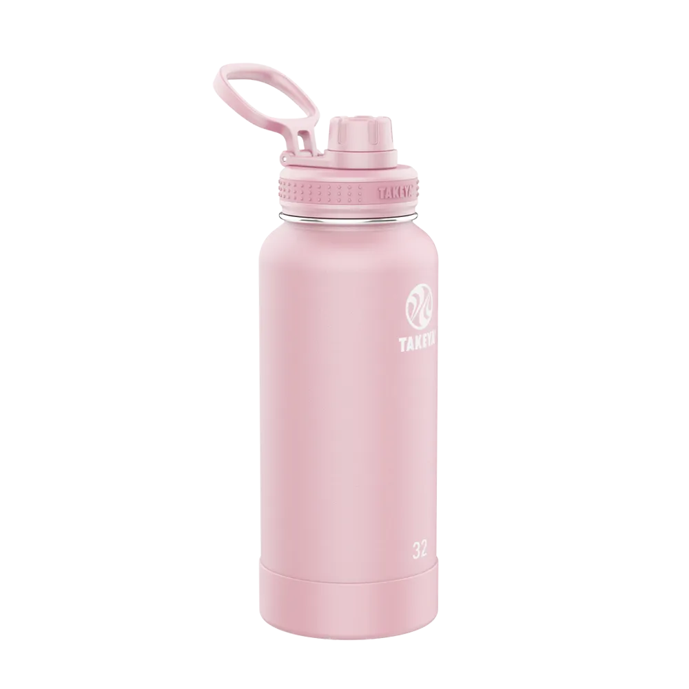 Takeya Actives Water Bottle Spout Lid 32 oz Blush
