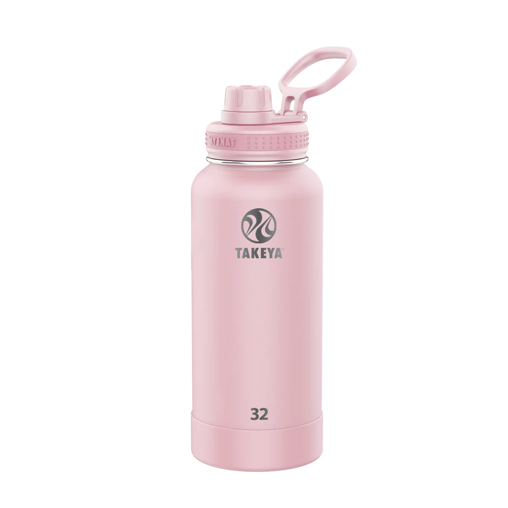 Takeya Actives Water Bottle Spout Lid 32 oz Blush