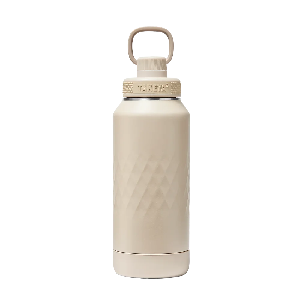 Takeya Sport Water Bottle with Spout Lid 32 oz Almond