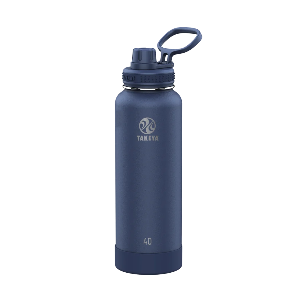 Takeya Actives Water Bottle Spout Lid 40 oz Midnight