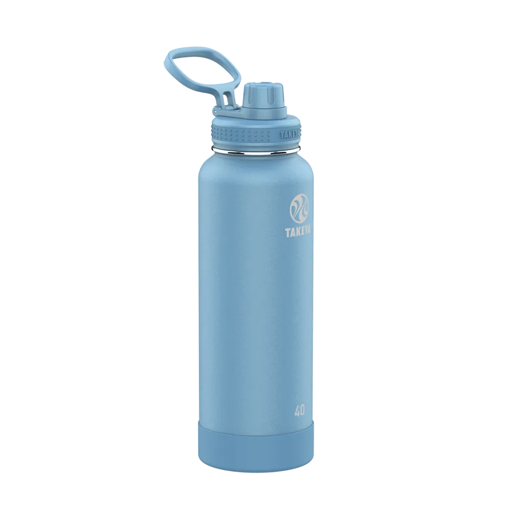 Takeya Actives Water Bottle Spout Lid 40 oz Bluestone