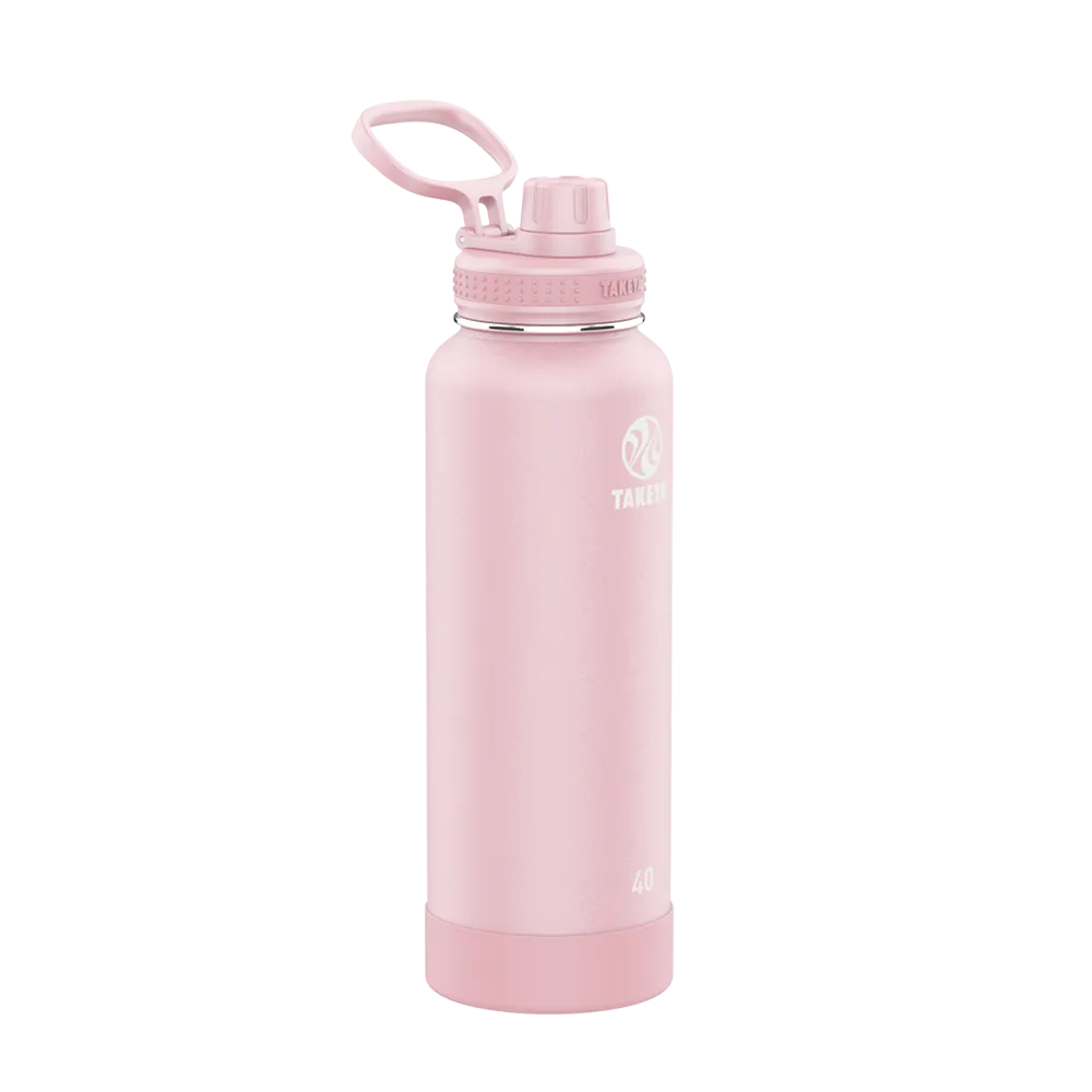 Takeya Actives Water Bottle Spout Lid 40 oz Blush