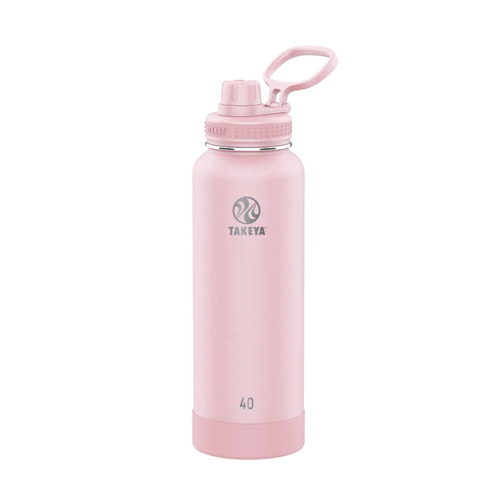 Takeya Actives Water Bottle Spout Lid 40 oz Blush