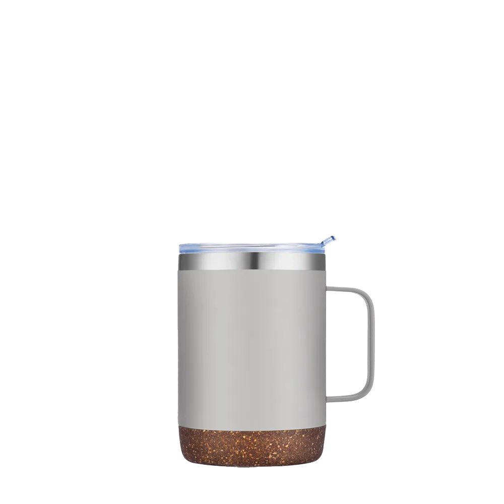Vacuum mug with cork bottom