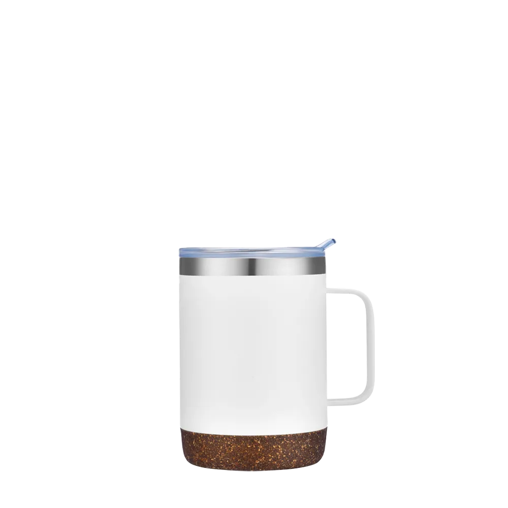 Vacuum mug with cork bottom