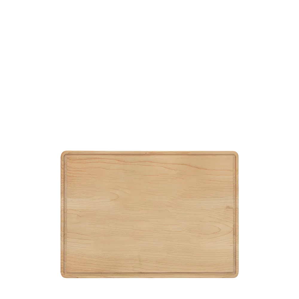 Maple Cutting Board with Drip Ring 13.75 x 9.75
