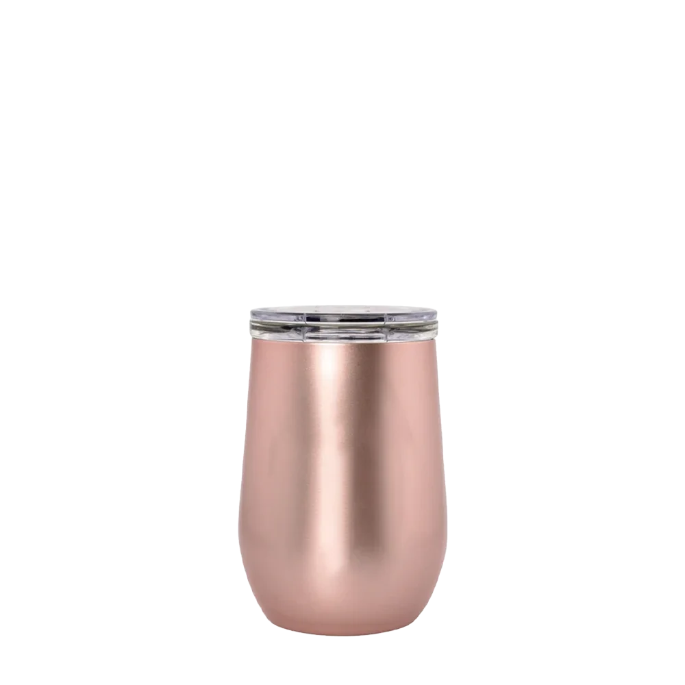 Vinglace Glass Lined Wine Tumbler 10 oz Rose Gold