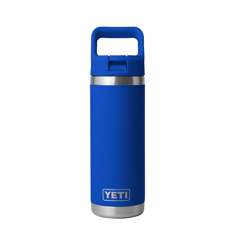 YETI Rambler® Straw Bottle with Color-Matched Straw Lid 18 oz Royal Blue