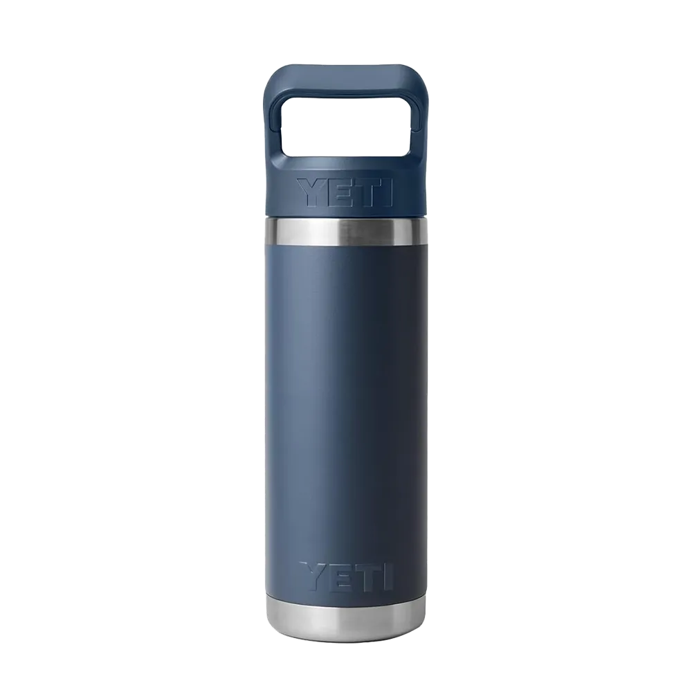 YETI Rambler® Straw Bottle with Color-Matched Straw Lid 18 oz Navy