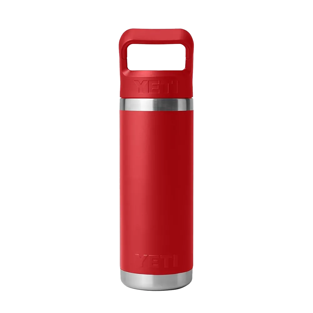 YETI Rambler® Straw Bottle with Color-Matched Straw Lid 18 oz Rescue Red