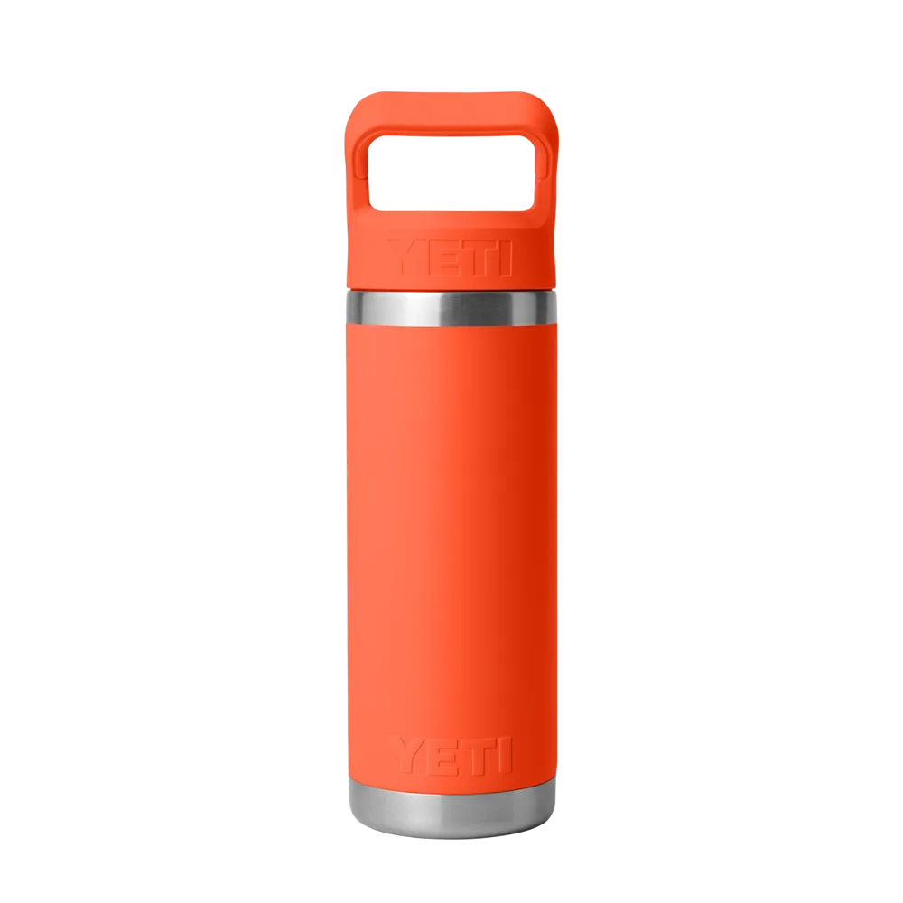 YETI Rambler® Straw Bottle with Color-Matched Straw Lid 18 oz Papaya