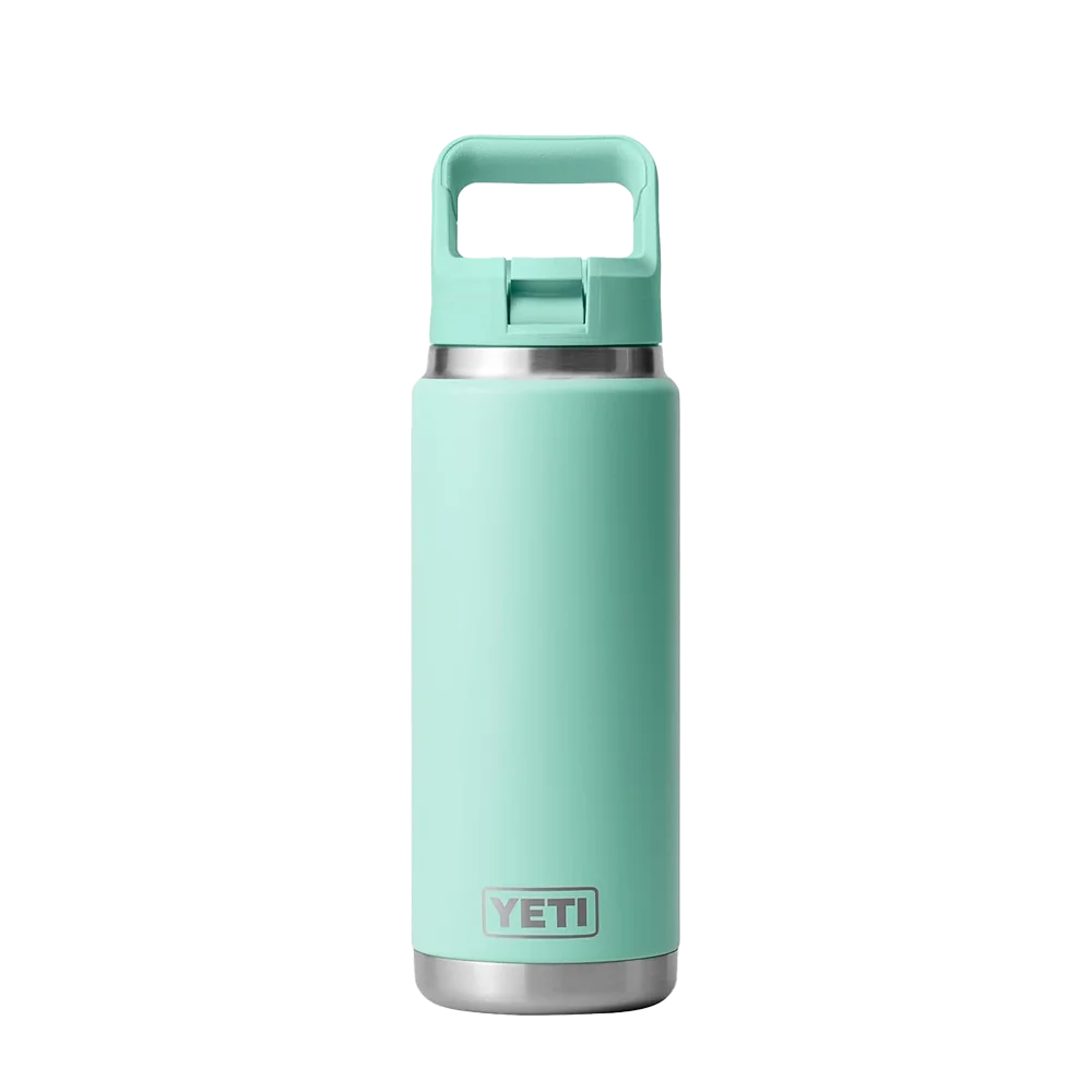YETI Rambler® Straw Bottle with Color-Matched Straw Lid 26 oz Seafoam