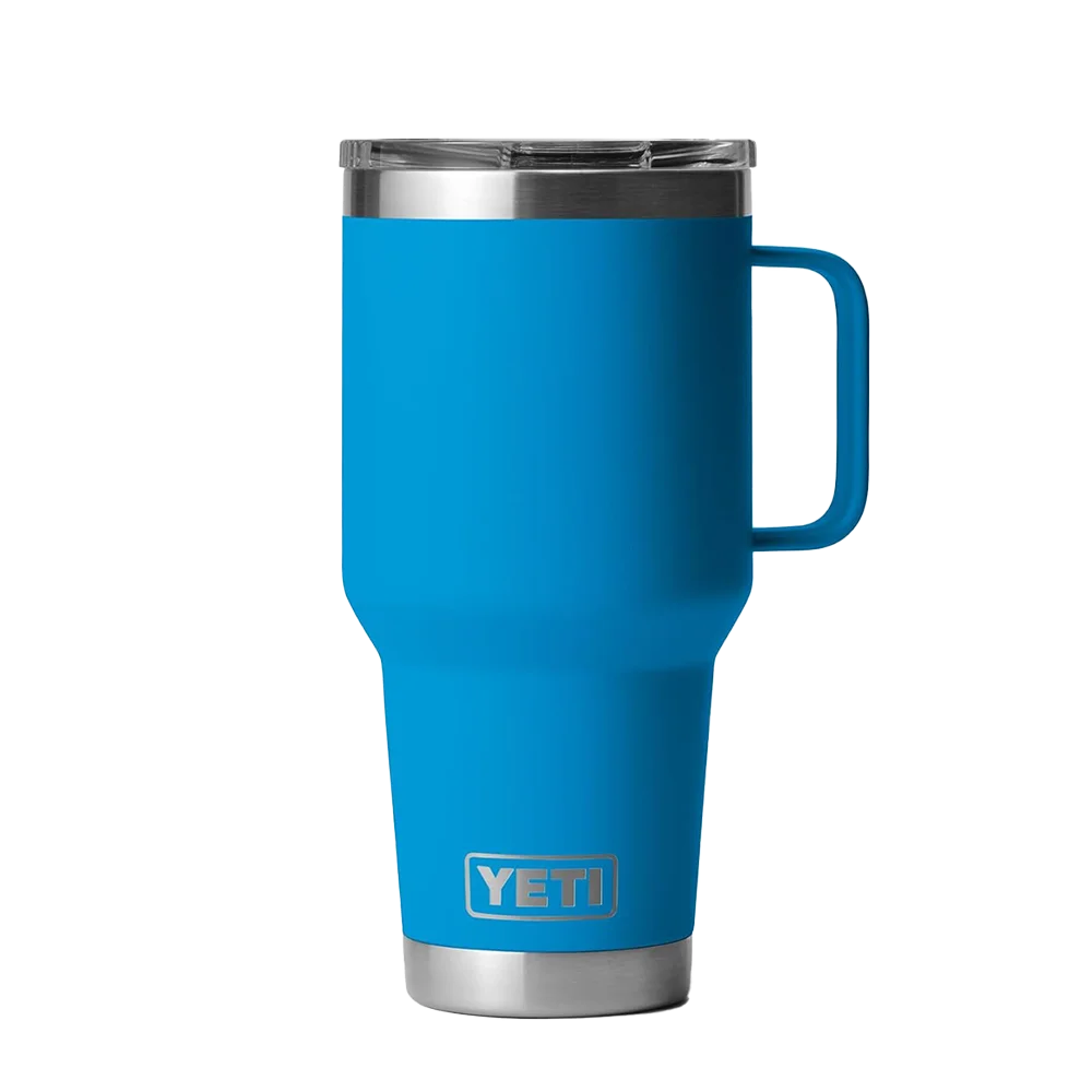 YETI Rambler® Travel Mug with Stronghold™ Lid 30 oz Big Wave Blue