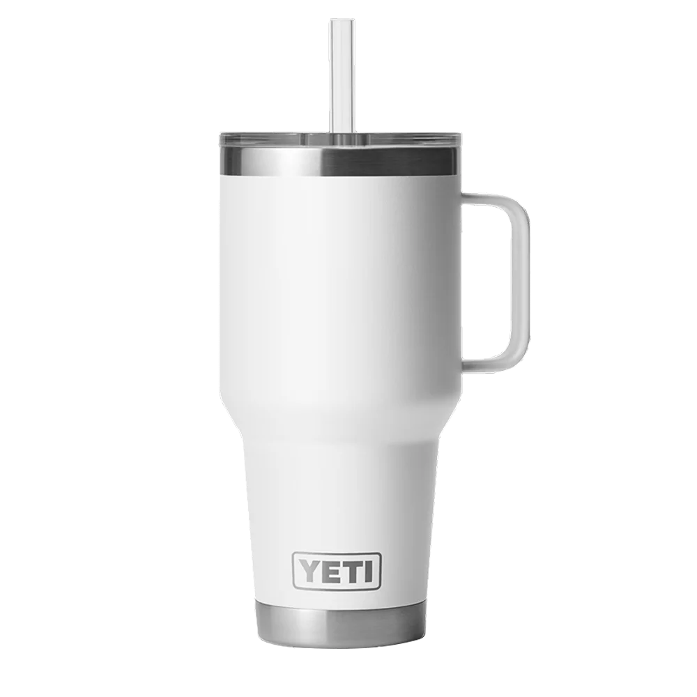 YETI Rambler® Mug with Straw Lid 35 oz White