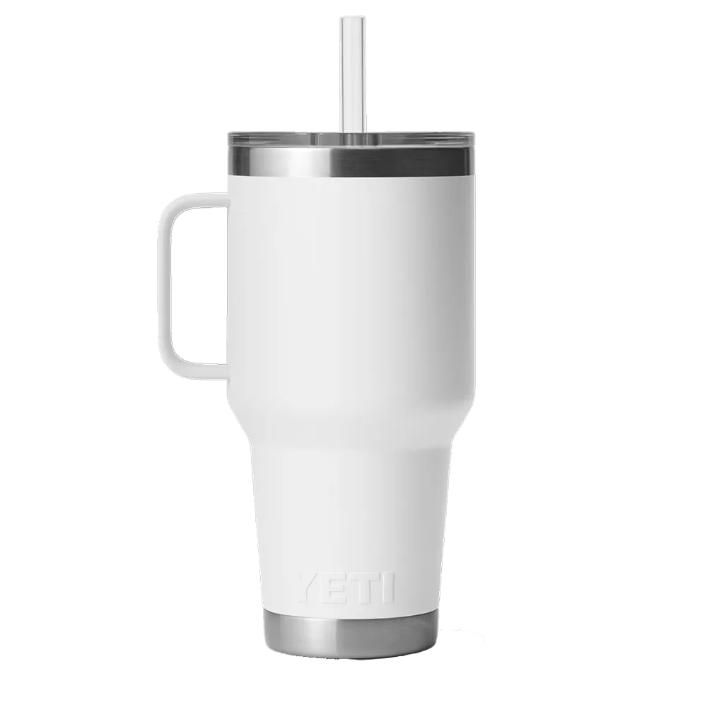 YETI Rambler® Mug with Straw Lid 35 oz White