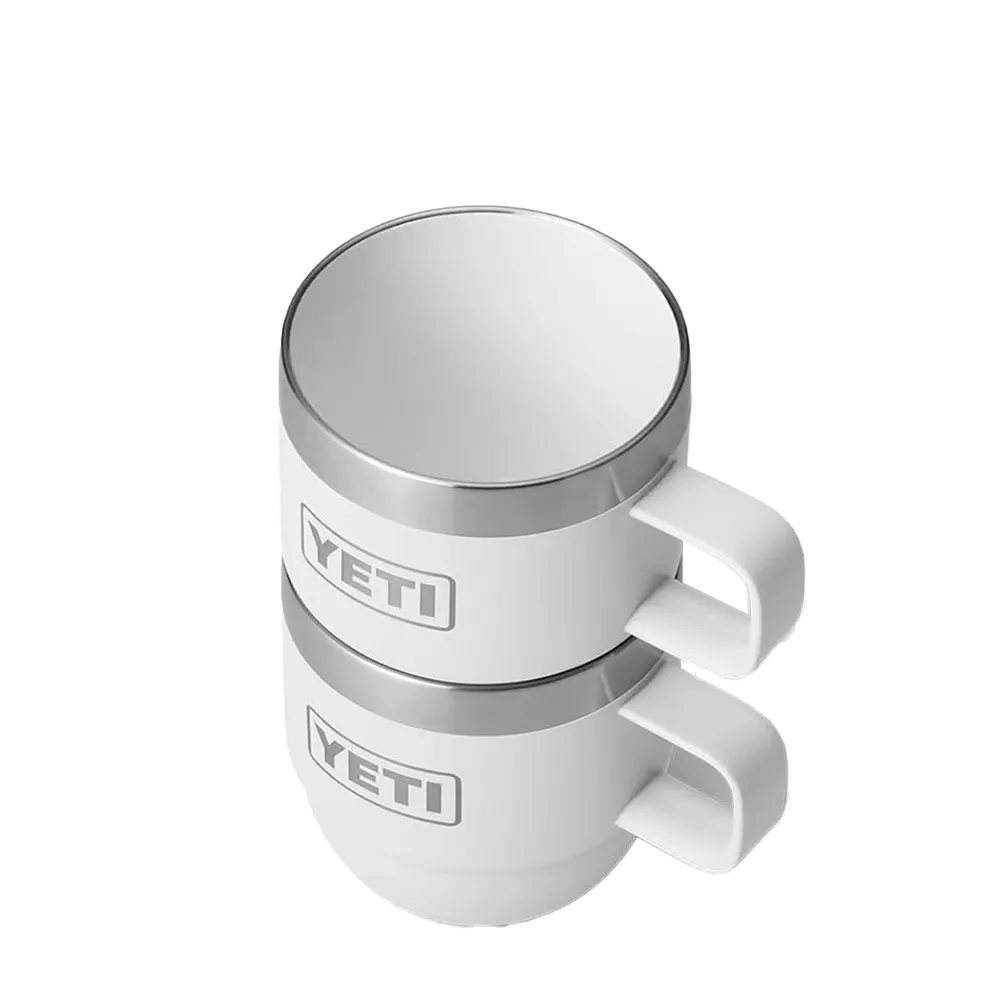 YETI Rambler® Stackable Mugs with DuraSip™ Ceramic Lining 6 oz White
