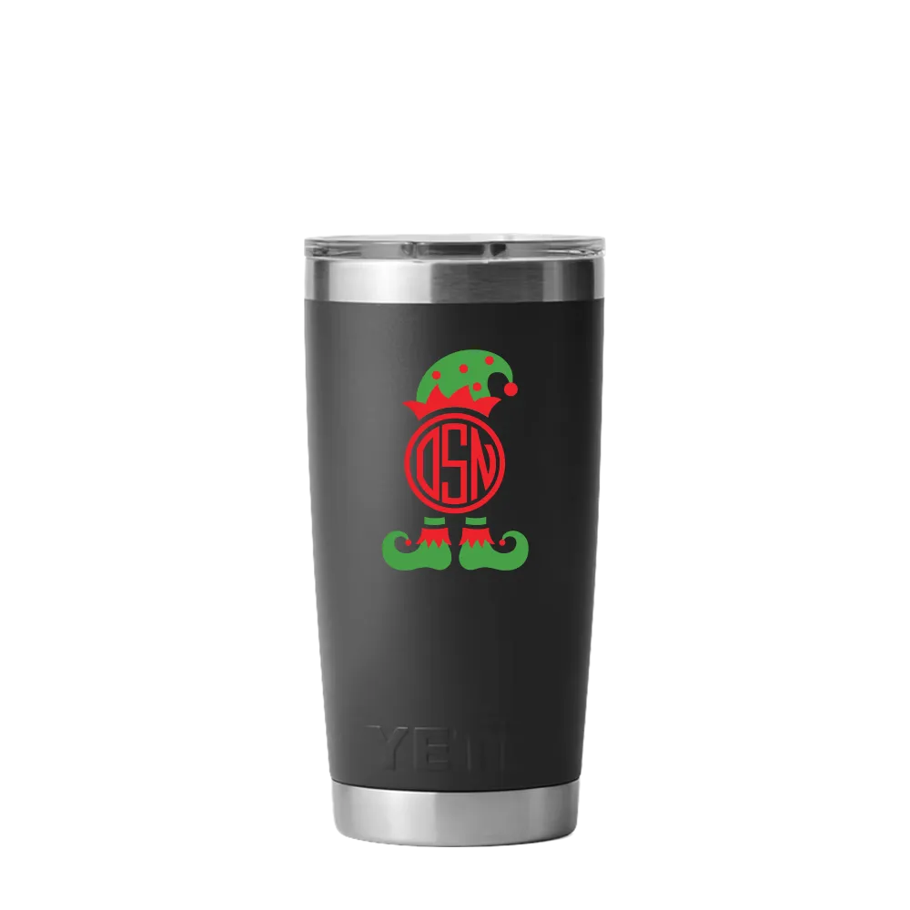 Yeti 12 oz Tumbler with Winter Design Santas Helper