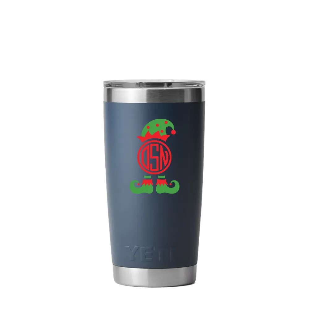 Yeti 12 oz Tumbler with Winter Design Santas Helper