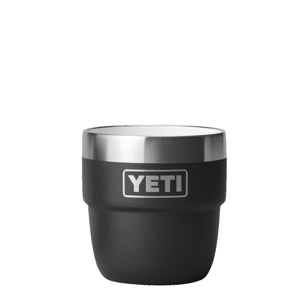 YETI 4 oz Rambler® Stackable Cups with DuraSip™ Ceramic Lining Black
