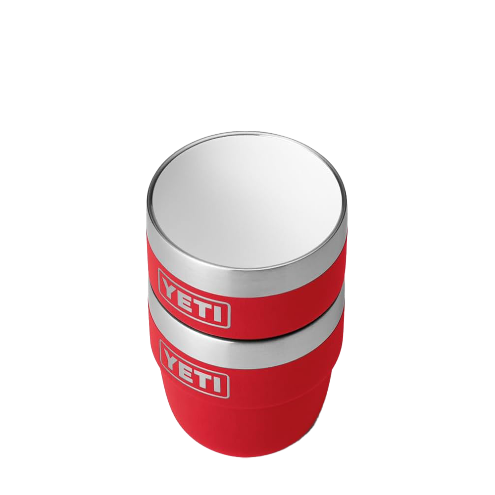 YETI 4 oz Rambler® Stackable Cups with DuraSip™ Ceramic Lining Rescue Red