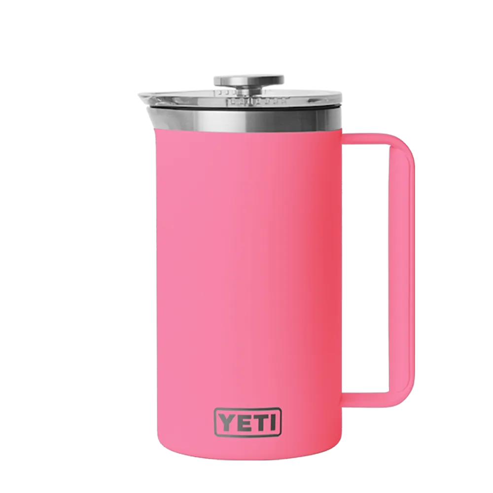 YETI Rambler® French Press with DuraSip™ Ceramic Lining 34 oz Tropical Pink
