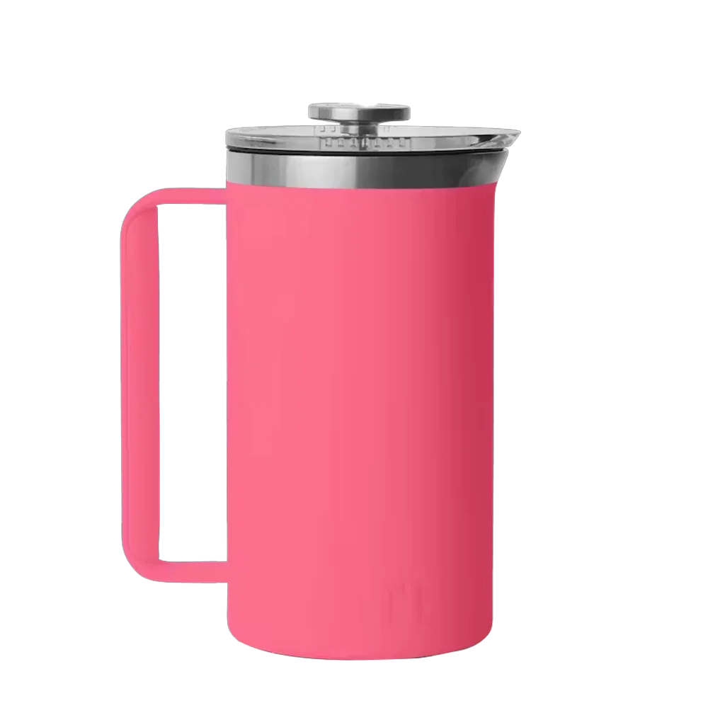 YETI Rambler® French Press with DuraSip™ Ceramic Lining 34 oz Tropical Pink