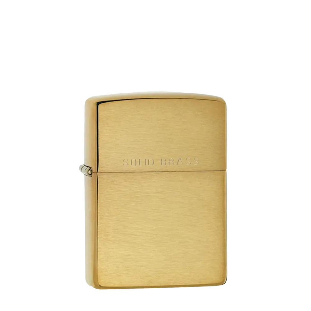 Zippo Classic Lighter in Brushed Brass