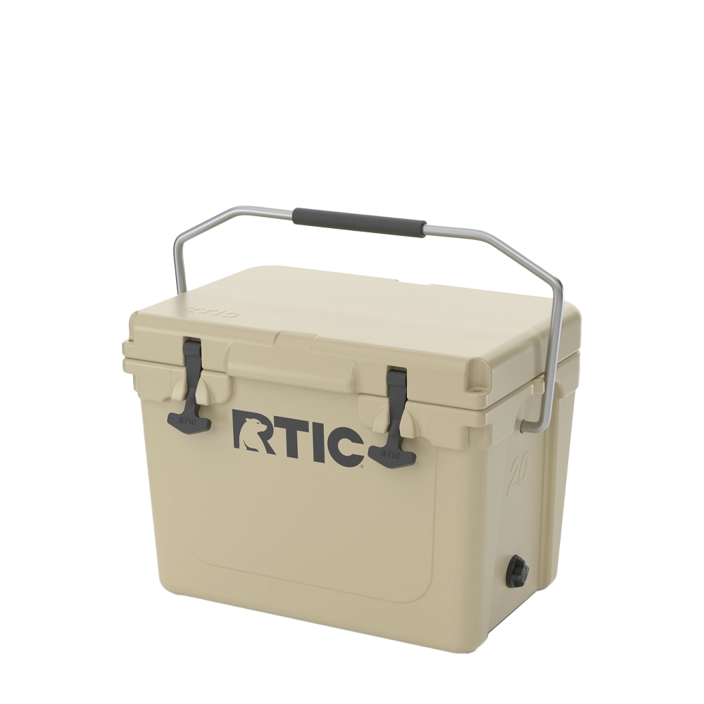 RTIC 65 QT Hard Sided Cooler, Tan