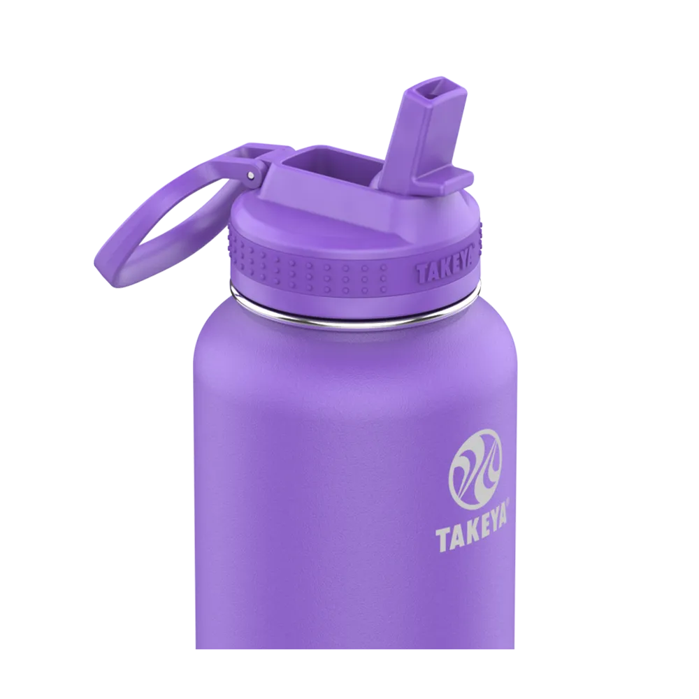 Customized Actives Water Bottle Straw Lid 40 oz Water Bottles from Takeya
