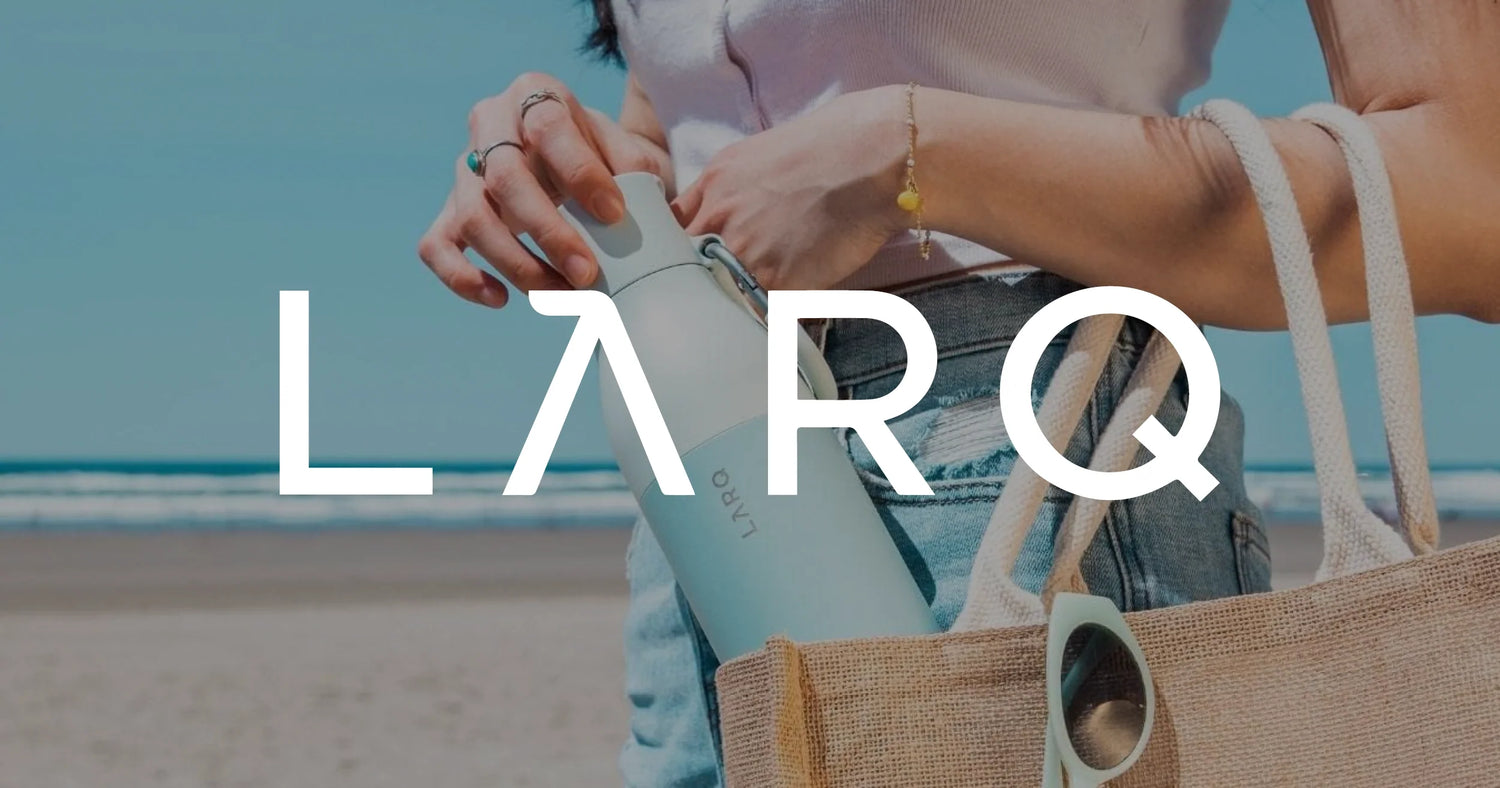 Larq brand logo overlay