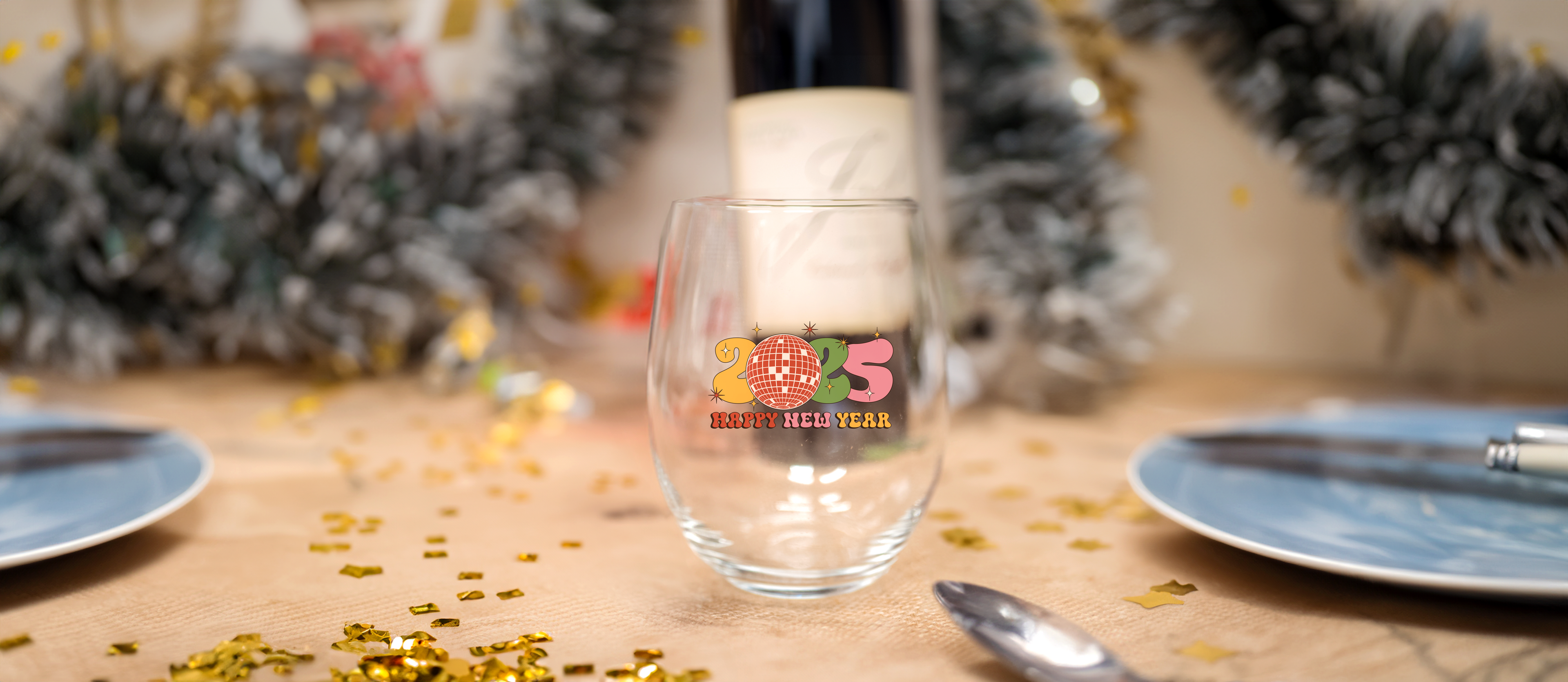 2025 New Years Custom Glassware