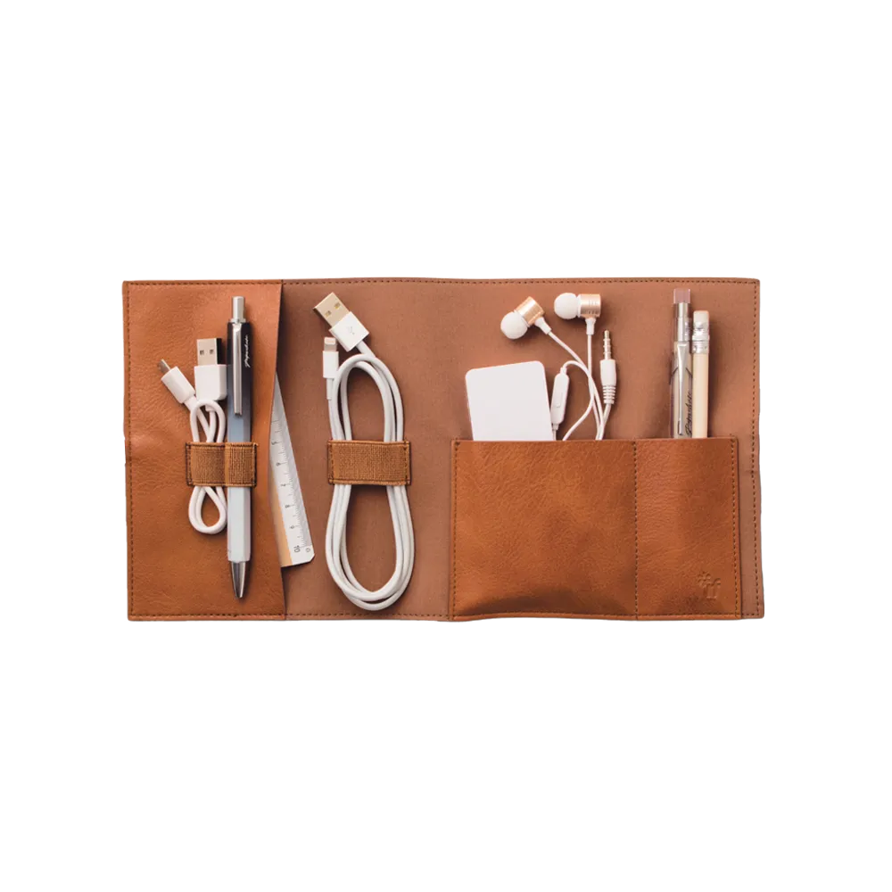 Bookaroo Tech-Tidy Carry Case in Brown 