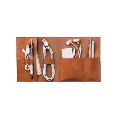 Bookaroo Tech-Tidy Carry Case in Brown 