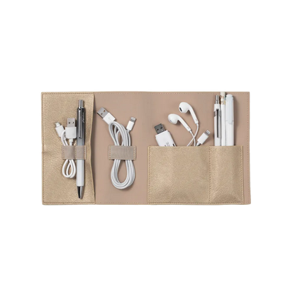 Bookaroo Tech-Tidy Carry Case in Gold 