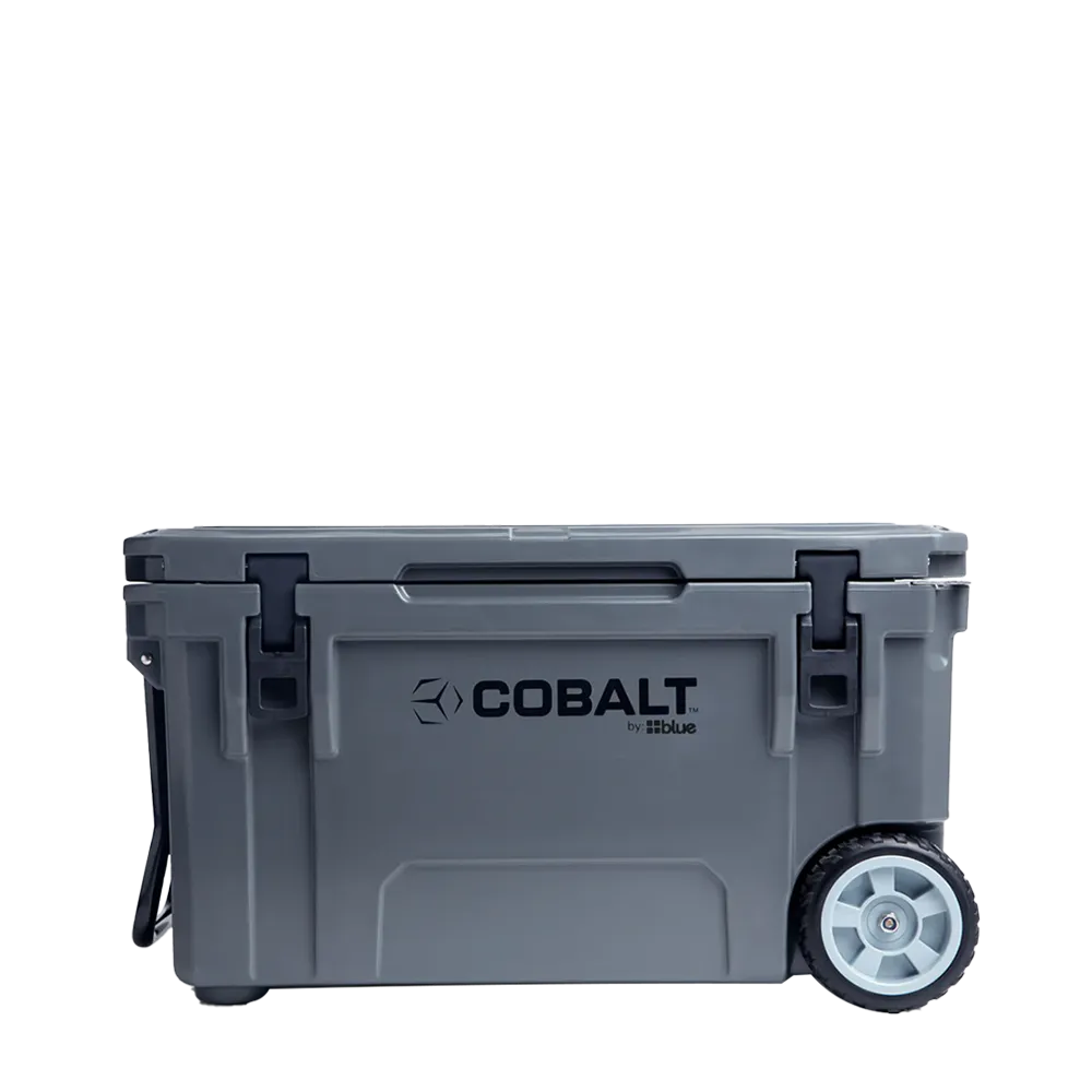 Blue Cooler 5 day 55 quart cooler with wheels in Grey 