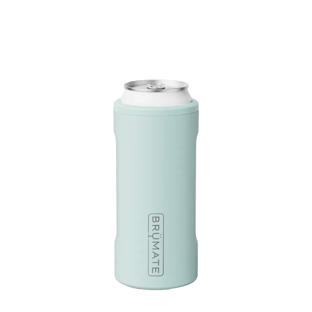 Back customization side of the BruMate Hopsulator Slim in Blue Agave 