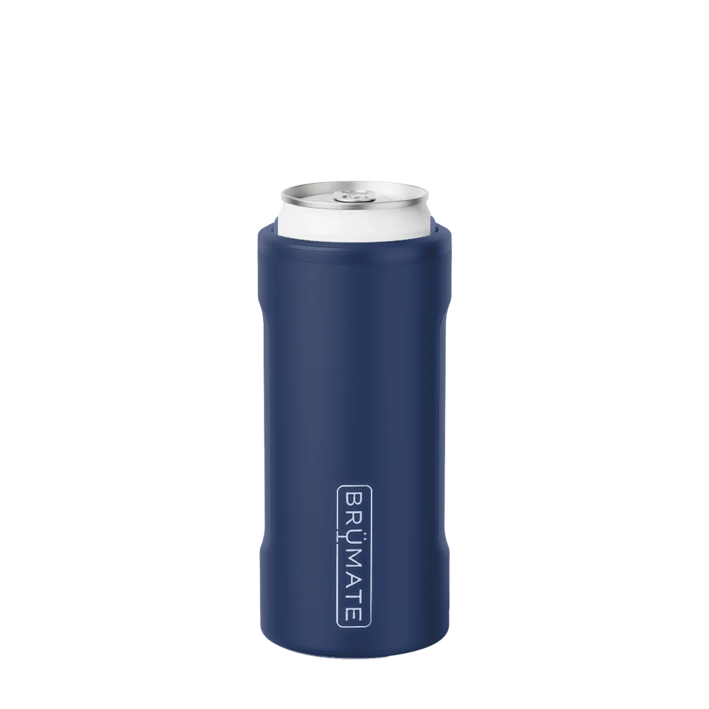 Back customization side of the BruMate Hopsulator Slim in Matte Navy 