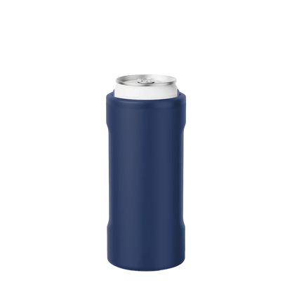 Back customization side of the BruMate Hopsulator Slim in Matte Navy 