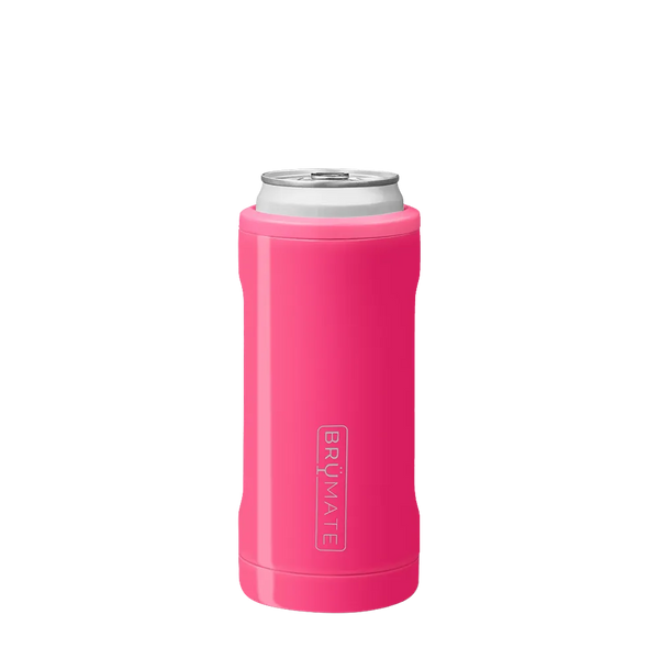 Customized Hopsulator Slim 12 oz Insulated Can Holder Can & Bottle Sleeves from Brumate #color_neon-pink