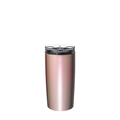 Front customization side of the BruMate Togosa Bottle Chiller &amp; Pitcher in Glitter Rose Gold 