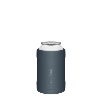 Back customization side of the BruMate Hopsulator Duo 2-in-1 Insulated Can Holder 12 oz in Nightfall 