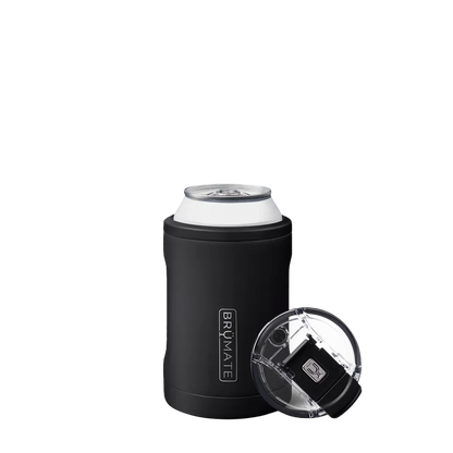 BruMate Hopsulator Duo 2-in-1 Insulated Can Holder 12 oz in Matte Black 