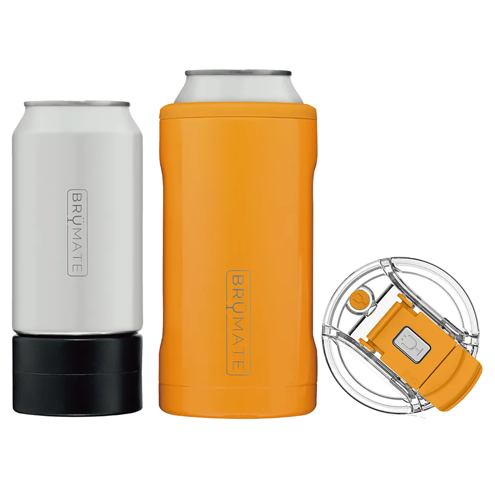 Brumate 12oz/16oz Hopsulator Trio 3 in 1 Can Holder - Hunter Orange