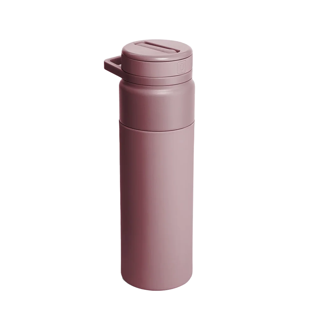 Front customization side of the Brumate Rotera 25 oz in Rose Taupe 