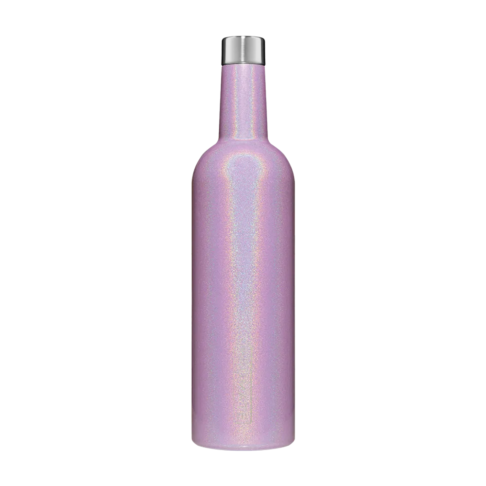BruMate Winesulator | 25 oz Wine Canteen - Glitter Violet