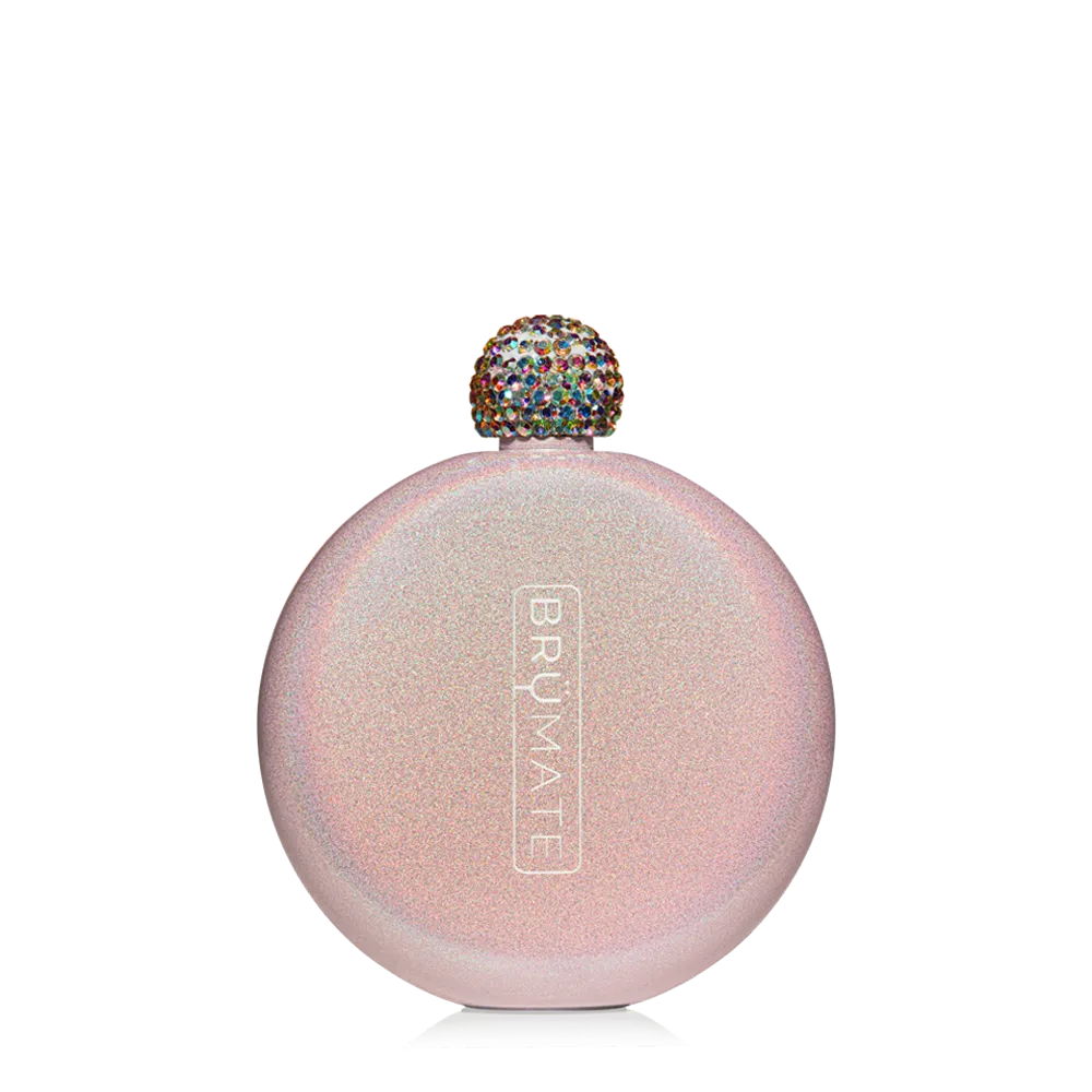 Brumate 5 oz Glitter Flask - Glitter Blush