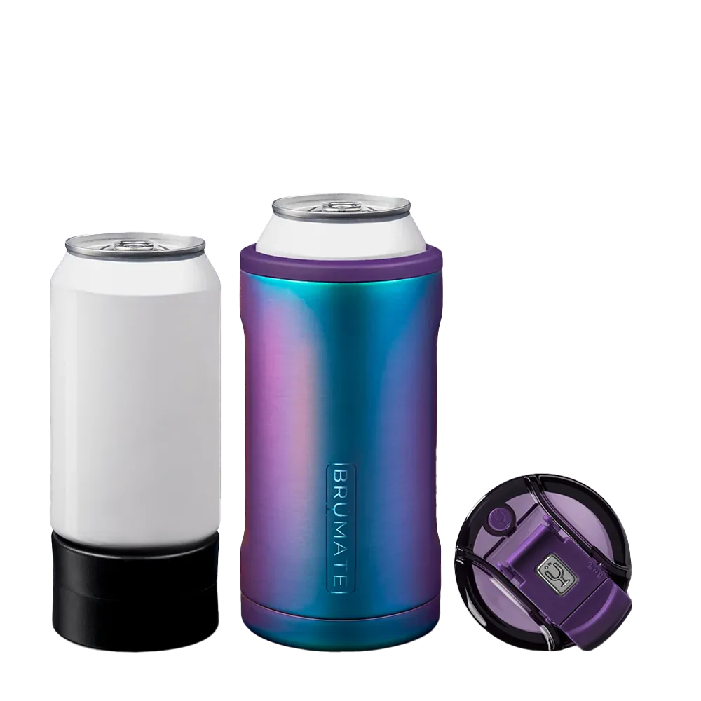 Brumate 12oz/16oz Hopsulator Trio 3 in 1 Can Holder - Dark Aura